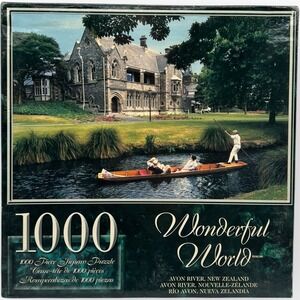Wonderful World Avon River New Zealand Puzzle 1000 piece new Kiwi sealed